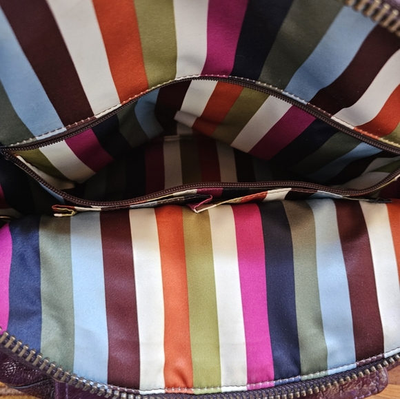 Coach Limited Addition Francine Purple Legacy Tote Bag Bowling Satchel - Picture 7 of 16